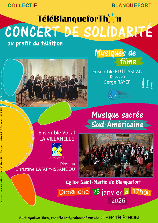 Concert solidarité pour le tléthon 2025